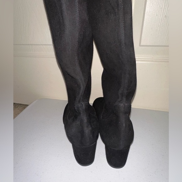 LK Bennett women’s Black Suede Knee-High Boots 38.5 fall winter closet staple - Picture 4 of 16